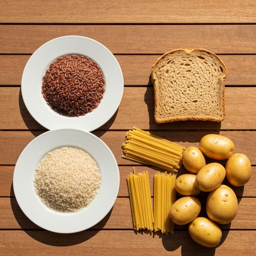 Comparison of grain choices and starch options
